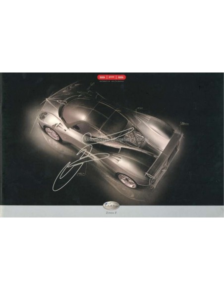 2006 PAGANI ZONDA F PROSPEKT ENGLISCH