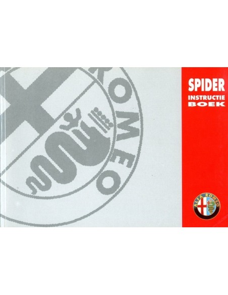 1995 ALFA ROMEO SPIDER INSTRUCTIEBOEKJE NEDERLANDS
