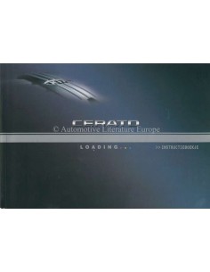 2004 KIA CERATO INSTRUCTIEBOEKJE NEDERLANDS