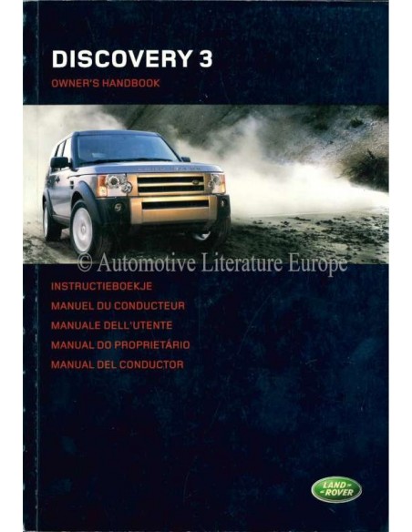 2004 LAND ROVER DISCOVERY 3 INSTRUCTIEBOEKJE NEDERLANDS