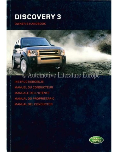 2004 LAND ROVER DISCOVERY 3 OWNERS MANUAL DUTCH