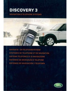 2005 LAND ROVER DISCOVERY 3 NAVIGATIE- EN TELEFOONSYSTEEM INSTRUCTIEBOEKJE NEDERLANDS