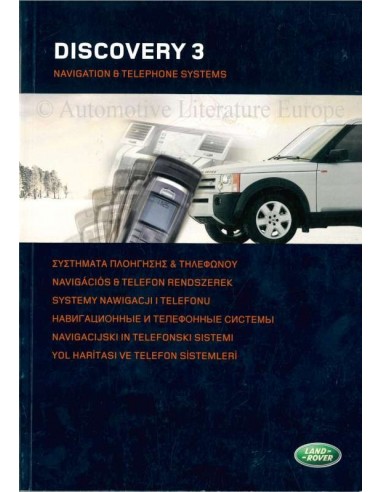 2006 LAND ROVER DISCOVERY 3 NAVIGATIE- EN TELEFOONSYSTEEM INSTRUCTIEBOEKJE RUSSISCH