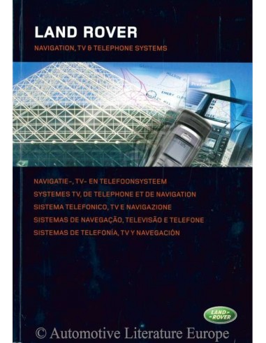 2006 LAND ROVER NAVIGATIE, TV EN TELEFOONSYSTEEM INSTRUCTIEBOEKJE NEDERLANDS
