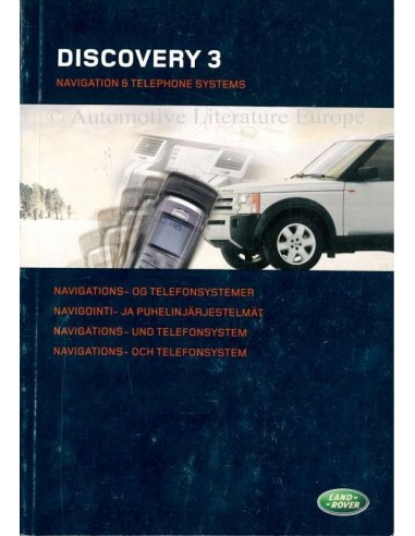 2005 LAND ROVER DISCOVERY 3 NAVIGATION & TELEPHONE SYSTEMS OWNERS MANUAL DUTCH