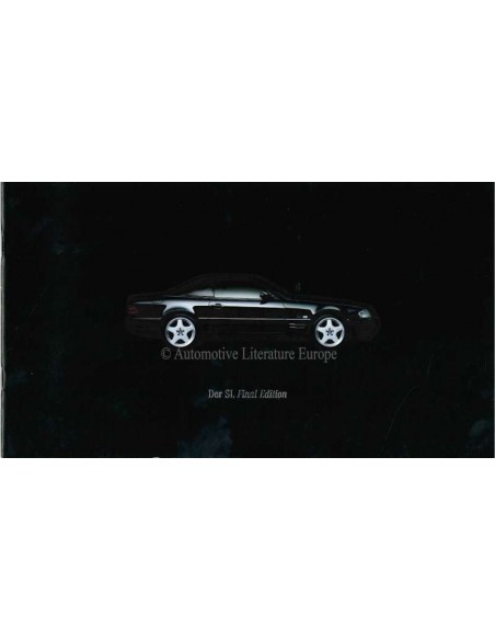 2000 MERCEDES BENZ SL FINAL EDITIONBROCHURE DUITS
