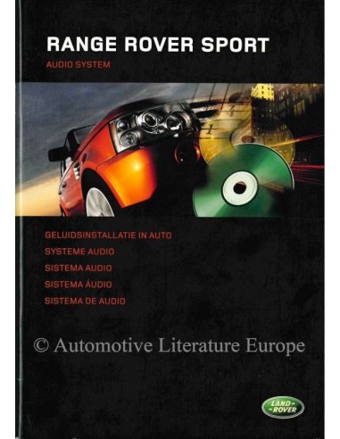 2004 RANGE ROVER AUDIOSYSTEM BETRIEBSANLEITUNG NIEDERLÄNDISCH