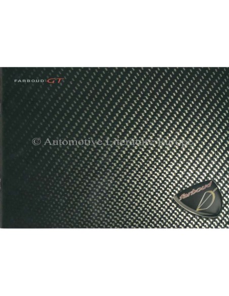 2002 FARBOUD GT BROCHURE ENGLISH