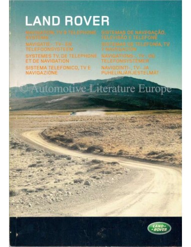 2004 LAND ROVER NAVIGATION, TV & TELEPHONE SYSTEMS OWNERS MANUAL DUTCH