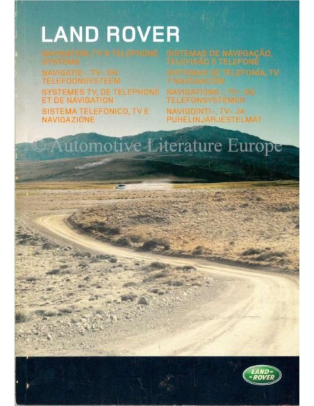 2004 LAND ROVER NAVIGATION, TV & TELEPHONE SYSTEMS OWNERS MANUAL DUTCH