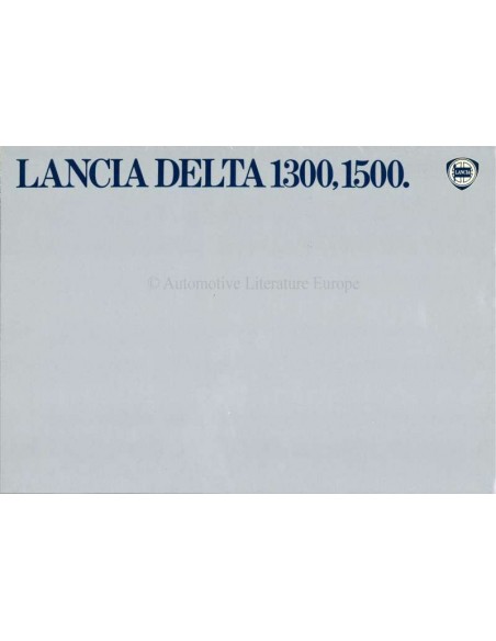 1979 LANCIA DELTA 1300, 1500 BROCHURE ENGELS