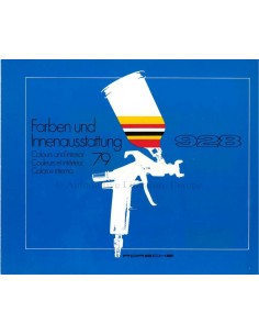 1979 PORSCHE 928 KLEURENKAART BROCHURE