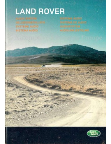 2002 LAND ROVER GELUIDSINSTALLATIE INSTRUCTIEBOEKJE NEDERLANDS