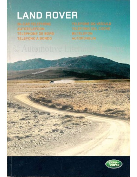 2003 LAND ROVER AUTOTELEFON BETRIEBSANLEITUNG NIEDERLÄNDISCH