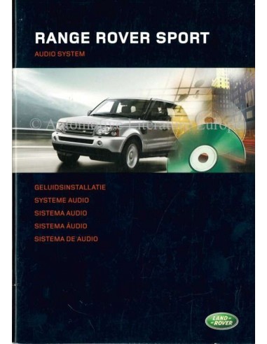 2005 RANGE ROVER SPORT  GELUIDSINSTALLATIE INSTRUCTIEBOEKJE NEDERLANDS