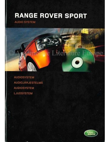 2004 RANGE ROVER SPORT AUDIO SYSTEM OWNERS MANUAL GERMAN