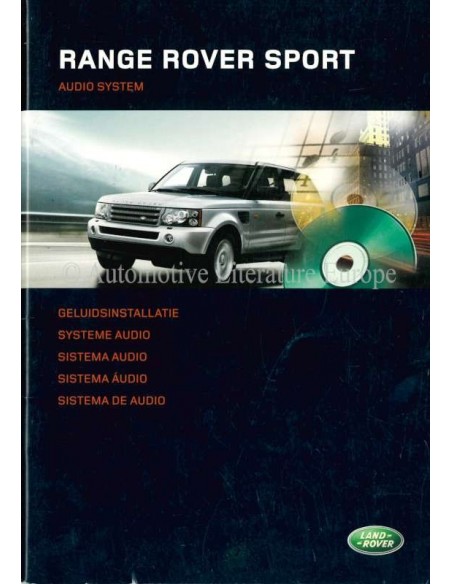 2005 RANGE ROVER AUDIO SYSTEM OWNERS MANUAL DUTCH