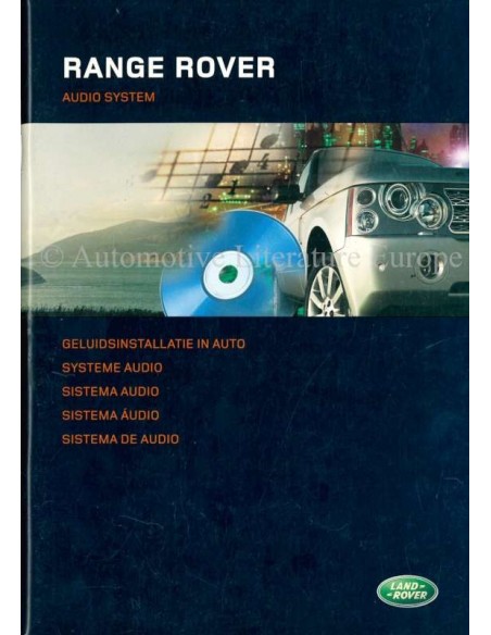 2005 RANGE ROVER AUDIOSYSTEM BETRIEBSANLEITUNG NIEDERLÄNDISCH
