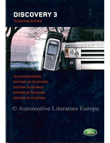2005 LAND ROVER DISCOVERY 3 TELEPHONE SYSTEM OWNERS MANUAL DUTCH