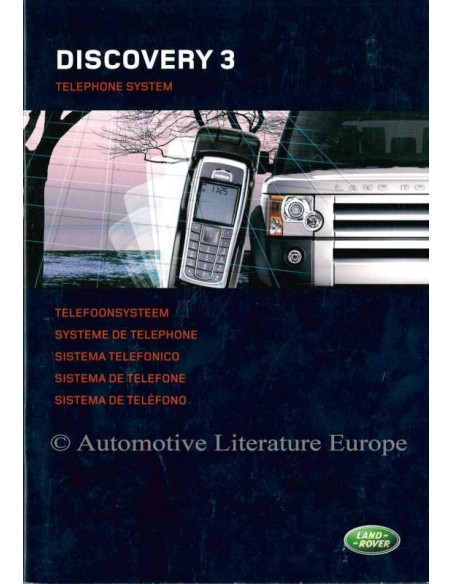 2005 LAND ROVER DISCOVERY 3 TELEPHONE SYSTEM OWNERS MANUAL DUTCH
