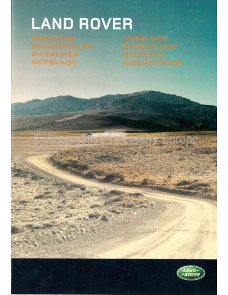 2001 LAND ROVER AUDIOSYSTEM BETRIEBSANLEITUNG NIEDERLÄNDISCH
