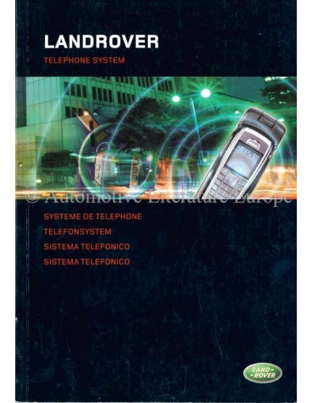 2004 LAND ROVER TELEPHONESYSTEM BETRIEBSANLEITUNG