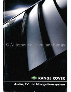 2001 RANGE ROVER AUDIO, TV & NAVIGATIONS SYSTEM OWNERS MANUAL GERMAN