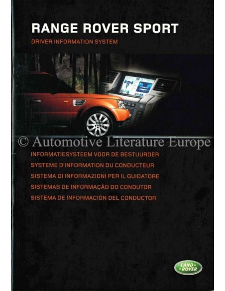 2004 RANGE ROVER SPORT DRIVER INFORMATION SYSTEM OWNERS MANUAL DUTCH