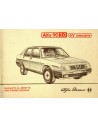1984 ALFA ROMEO 90 2.0 V6 INIEZIONE INSTRUCTIEBOEKJE BIJLAGE ITALIAANS
