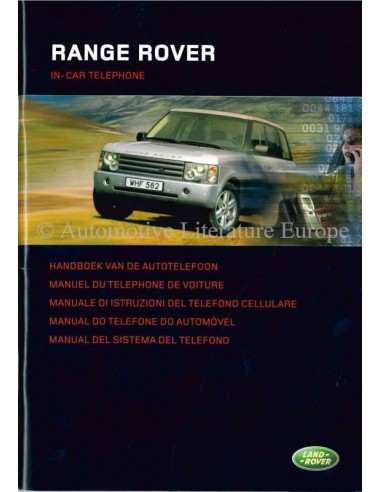 2004 RANGE ROVER IN-CAR TELEPHONE OWNERS MANUAL DUTCH