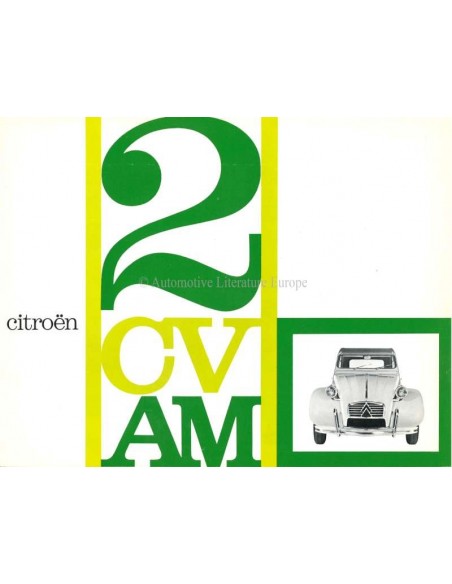 1963 CITROEN 2CV/AM BROCHURE FRANS