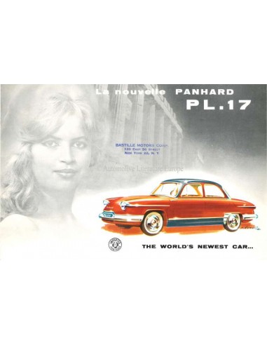 1960 PANHARD PL.17 BROCHURE ENGELS