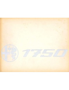 1969 ALFA ROMEO 1750 BERLINA BROCHURE FRANS