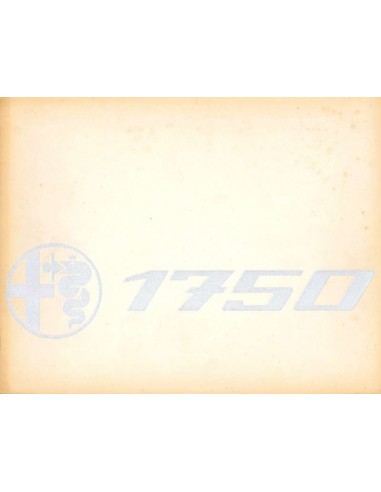 1969 ALFA ROMEO 1750 BERLINA PROSPEKT FRANZÖSISCH