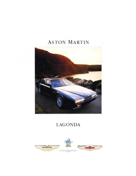 1987 ASTON MARTIN LAGONDA BROCHURE DUITS