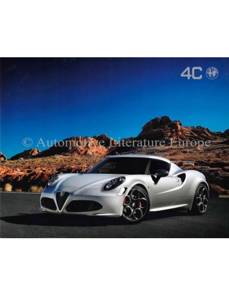 2013 ALFA ROMEO 4C LAUNCH EDITION LEAFLET
