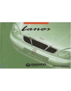 2000 DAEWOO LANOS INSTRUCTIEBOEKJE ENGELS