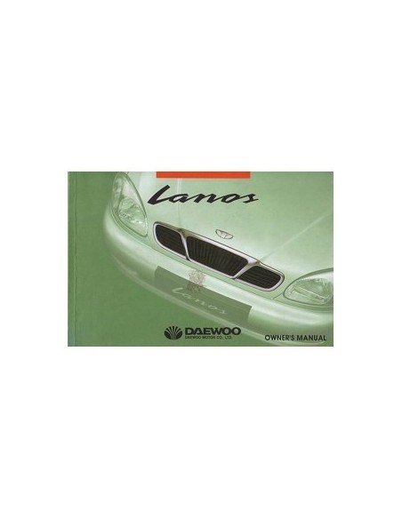 2000 DAEWOO LANOS INSTRUCTIEBOEKJE ENGELS