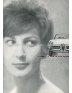 1960 ALFA ROMEO GIULIETTA SPIDER BROCHURE ENGELS