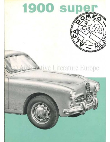 1955 ALFA ROMEO 1900 SUPER BROCHURE ITALIAN