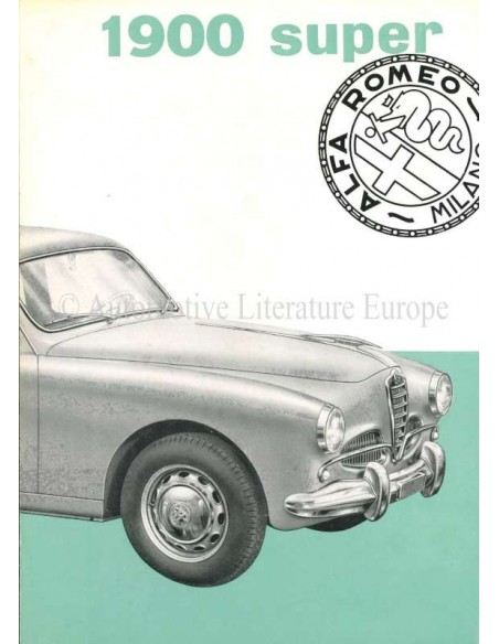 1955 ALFA ROMEO 1900 SUPER BROCHURE ITALIAN