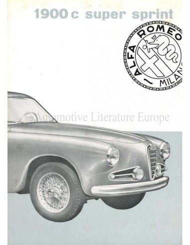 1955 ALFA ROMEO 1900C SUPER SPRINT PROSPEKT ITALIENISCH