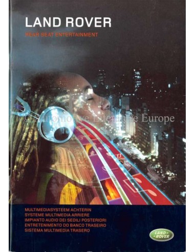 2007 LAND ROVER FOND-MULTIMEDIASYSTEM BETRIEBSANLEITUNG NIEDERLÄNDISCH