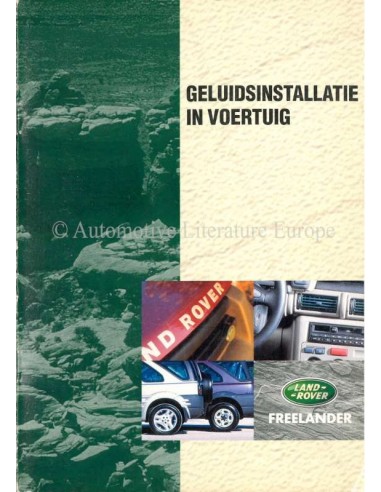 1998 LAND ROVER FREELANDER AUDIOSYSTEM BETRIEBSANLEITUNG NIEDERLÄNDISCH