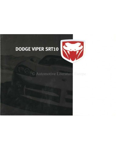 2005 DODGE VIPER PROSPEKT NIEDERLÄNDISCH