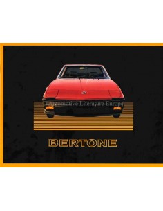 1985 BERTONE X1/9 BROCHURE ENGELS