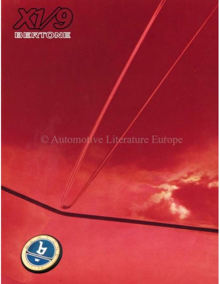 1985 BERTONE X1/9 PROSPEKT