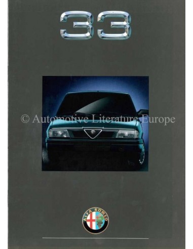 1990 ALFA ROMEO 33 BROCHURE DUTCH