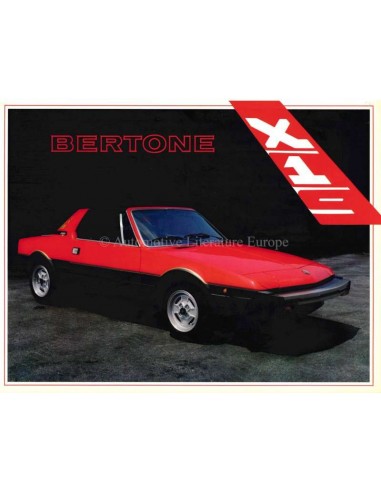 1984 BERTONE X1/9 PROSPEKT