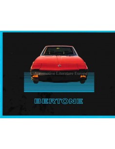 1985 BERTONE X1/9 PROSPEKT ENGLISCH